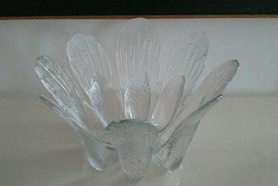 Lotus Flower Petal Bowl Vase Art Glass Tapio Wirkkala Iittala Republic of finland Style 8